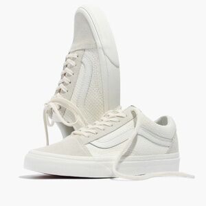 VANS Old Skool Skate Shoes Sneakers Suede Weave Marshmallow